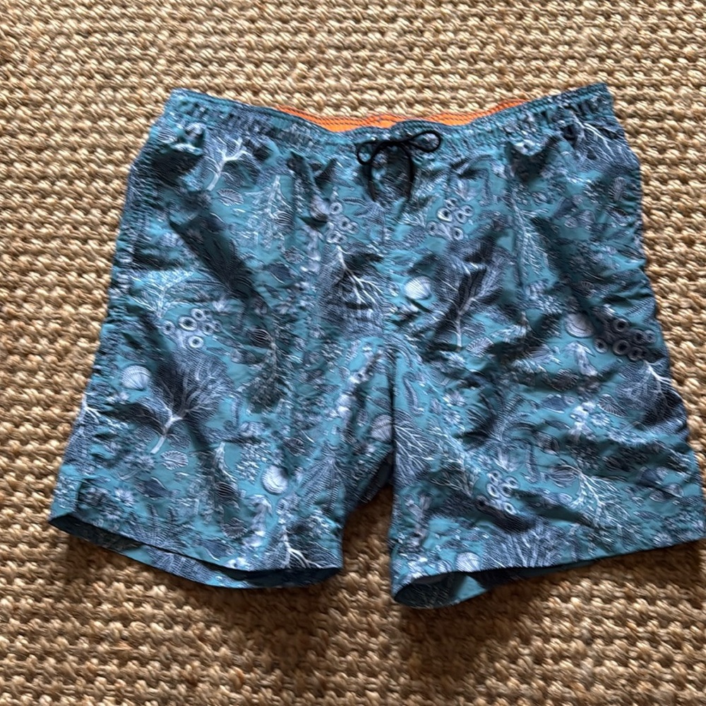 Lands End swim trunks with mesh liner. EUC